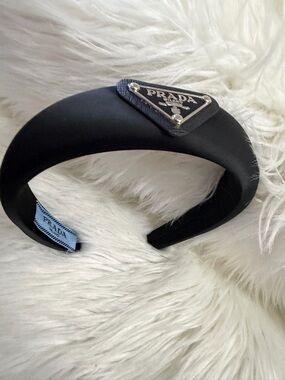 Prada
Triangle Logo Headband